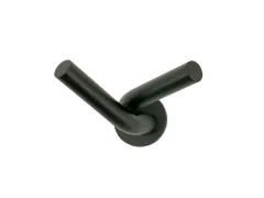 Wandkapstok 2 haken Zwart