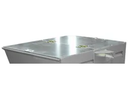 2-dlg. klapdeksel,staal,v. Gaasbox,BxD 600x800mm,verzinkt