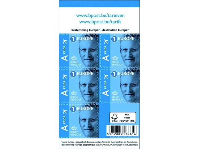 Postzegel Belgie 50 X 1.90 Euro doosje
