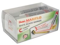 Set 4 stuks Assorti Whiteboard Marker Maxiflo 6mm + Bordwisser