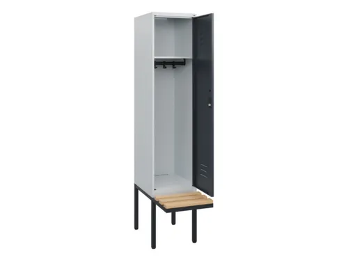 locker met bank,HxBxD 1950x400x815mm,1vak,vak B 400mm,cil.-slot