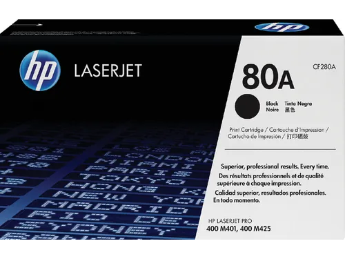 HP 80A Toner CF280A Zwart 2700 Pagina’s Origineel