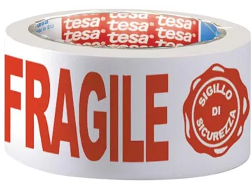 Tesa Verpakkingsplakband Fragiel 66mx50mm
