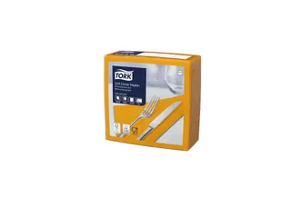 Tork 477915 Soft Dinnerservet Advanced Oranje 39x39cm - 1