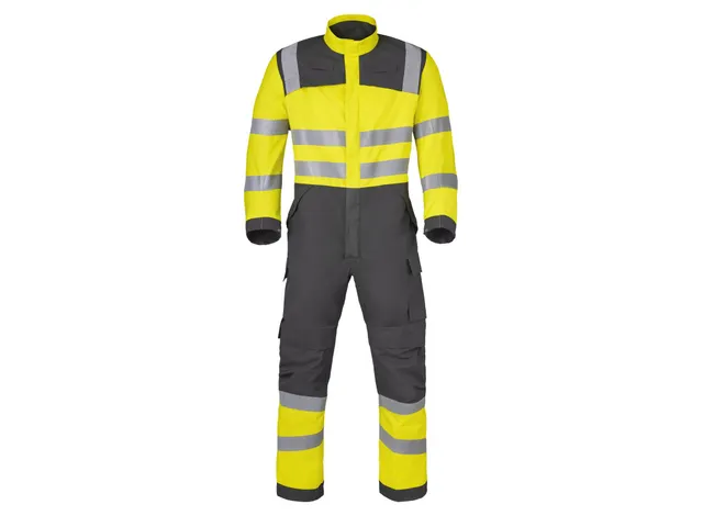 Havep 20437 coverall, houtskool/fluo geel, maat 46, per stuk