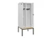locker met bank,voor scheiding van kleding,HxBxD 2120x800x815mm,2vak