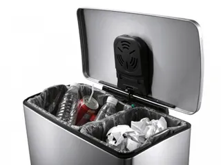 Pedaalemmer Afvalscheiding 46 Liter Mat Rvs - 2