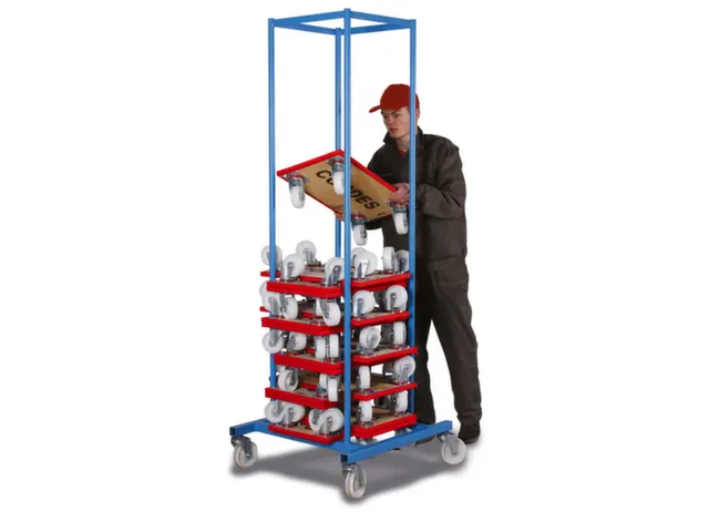 Collecteur Möbelhund® HxLxl 2000x720x700mm p. 20 plateaux roulants