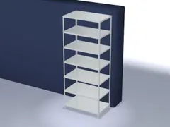 magazijnstelling,grondveld,HxBxD 3000x1300x800mm,vaklast 350kg