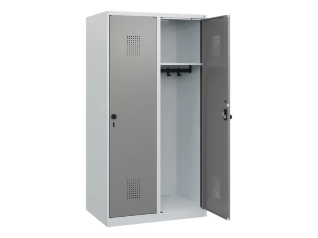 schoollocker,HxBxD 1530x800x500mm,2vak,vak B 400mm,draaigrendel