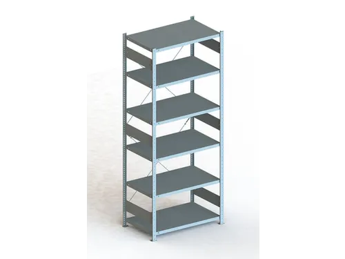Inhaakstelling Basisveld 2500x1000x600mm 6legborden 150kg Verzinkt