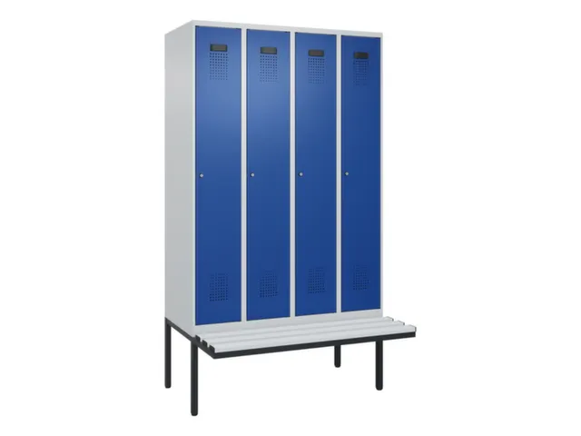 armoire vestiaire avec banc noir et blanc,HxlxP 2120x1200x815mm