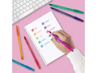 Balpen PaperMate Inkjoy 100 fijn blauw - 7