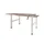 Dextro Slinger Duo zit/sta Bureau 180cm frame Wit blad Havana