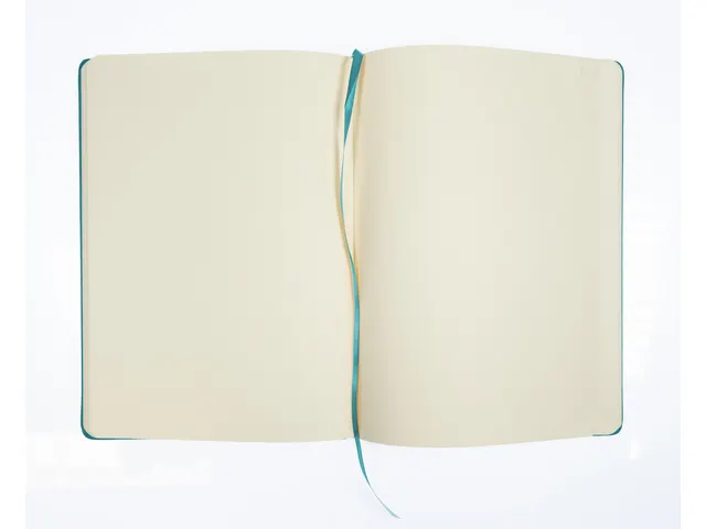 Schetsboek Kangaro A4 dark turquoise PU HC 80 vel 140gr roomwit met el