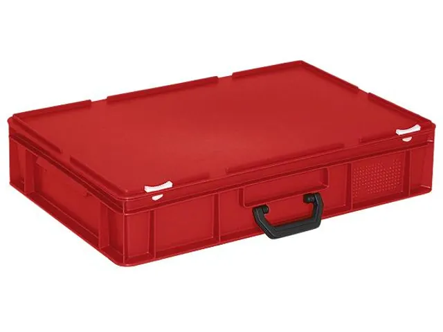 Euronorm Koffer Hxlxb 130x600x400mm 23l 1 Handgreep Rood