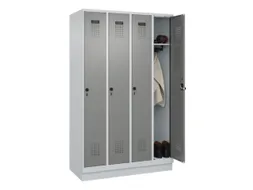 locker,HxBxD 1950x1200x500mm,4vak,vak B 300mm,draaigrendel,sokkel