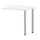 aanbouwtafel,i.h.v.,HxBxD 720-840x800x600mm,2voeten verchroomd,Bl-wit
