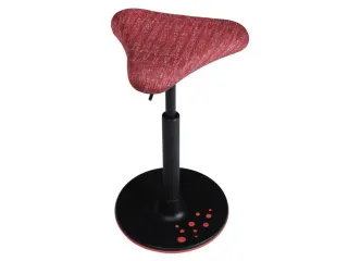 Zit-/stahulp Beweeglijk Zitmechanisme Triangelzitting Rood Stof - 2