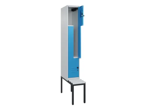Z-garderobekast,HxBxD 2120x300x815mm,2vak,vak B 300mm,draaigrendel