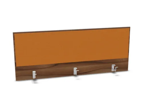 opzetpaneel bureau aanbouw achter NP-tiepolo nut BN3005-geel 1400mm