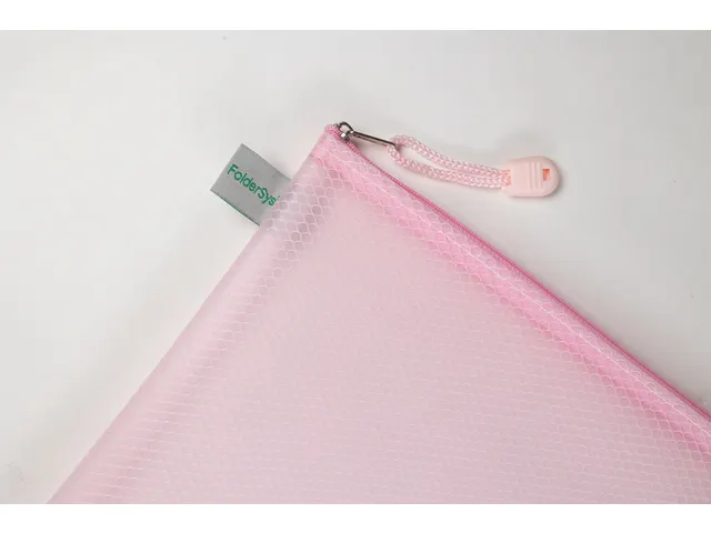 Pochette zip Foldersys EVA A4 rose pastel