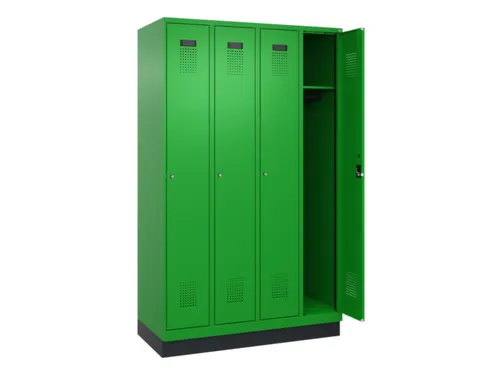 locker,HxBxD 1950x1200x500mm,4vak,vak B 300mm,cil.-slot,sokkel