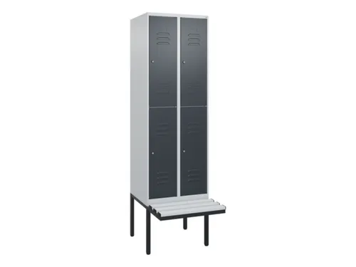 Dubbeldekse dekenkist,HxBxD 2120x600x815mm,2x2vak.,vak B 300mm