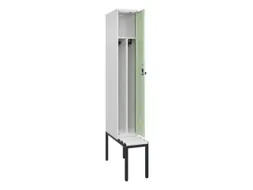 locker met bank,voor scheiding van kleding,HxBxD 2120x300x815mm,1vak