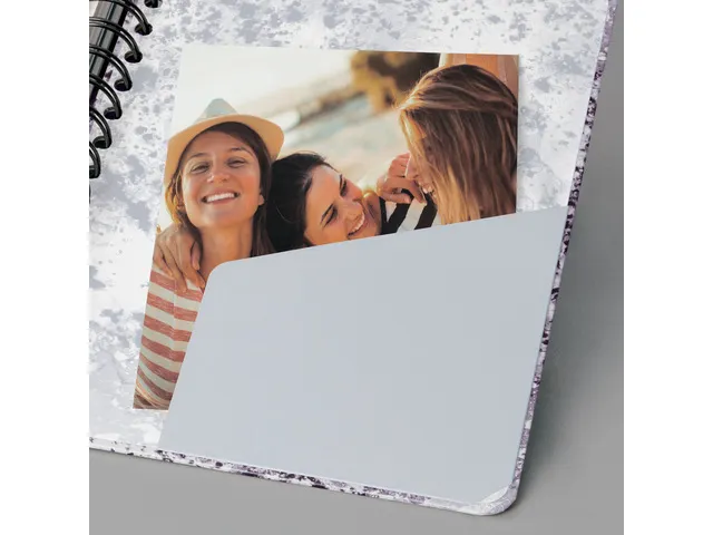 Notitieboek Jolie Inspire A5 spiraal Violet Marble. Punt-gelijnd. 120p