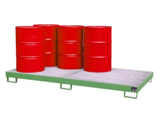 opvangbak,v. 8x200l vat,opvangvol. 240l,HxBxD 210x2650x1300mm - 1