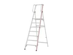 platformladder,bordes HxBxD 1650x440x400mm,7treden,aluminium