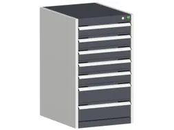 ladekast HxBxD 900x525x525mm 7laden romp RAL7035 front RAL7016