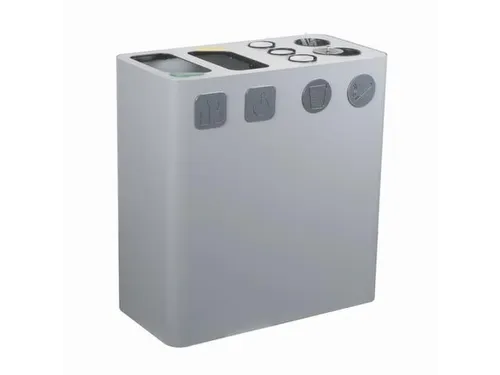 Afvalverzamelstation,2X100L,Romp Grijs