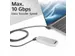 Kabel ACT USB-C hoek links/rechts 10Gbps 2m