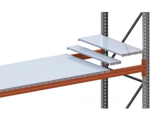 legbord van plaatstaal,v. breedvakstelling,22segmenten,BxD 2225x1100mm - 1