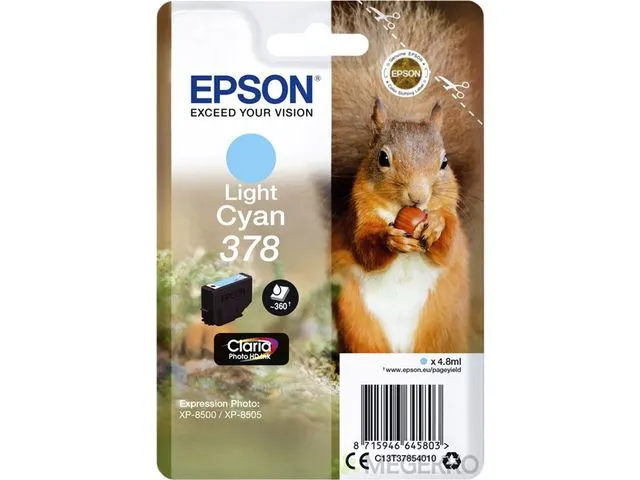 Inktcartridge Epson 378 T3785 lichtblauw C13T37854010