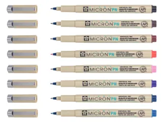 Fineliner Sakura Pigma Micron 0.4mm blister à 8 stuks assorti - 4