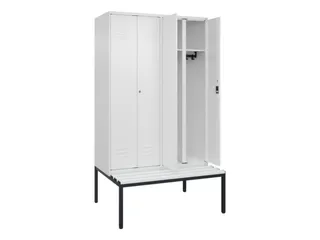 locker voor scheiding van kleding,HxBxD 2120x1200x815mm,4vak - 2