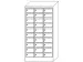 Postsorteerkast 1850x930x500mm 3x10 Vakken Ral7035 Front Ral3000