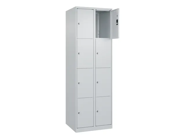 lockerkast,HxBxD 1850x600x500mm,2x4vakken,vak B 300mm,cil.-slot