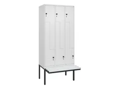 Z-garderobekast,HxBxD 2120x900x815mm,6vak,vak B 300mm,draaigrendel