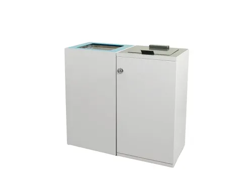 Modulaire afvalscheidingsunit 90 liter Wit