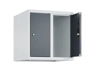 opzetkast,v. locker,2vak.,vak B 250mm,HxBxD 500x500x500mm,vleugeldeur - 2