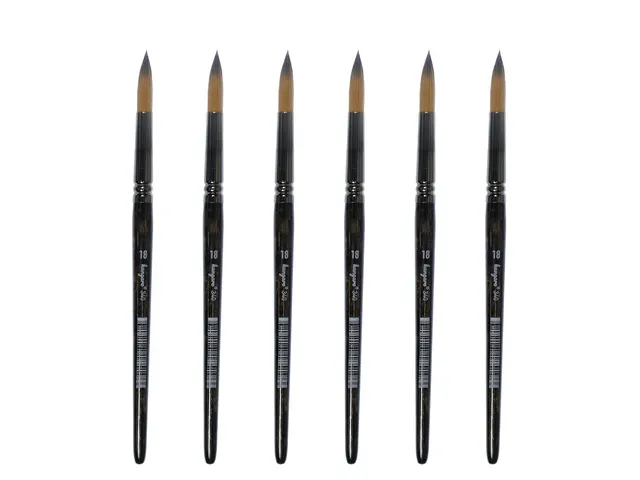 Penseel Kangaro Serie 340 rond Nr. 18 synthetisch doos 6 stuks