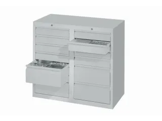 Ladenkast 900x1000x500mm 8+4 Laden Gewoon Uitschuifbaar Rolgeleiding - 1