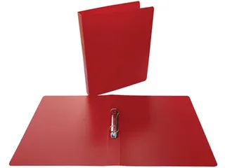 ringmap, voor ft A4, uit PP, 2 ringen van 25mm, rood - 3