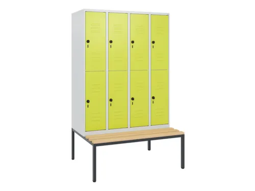 Dubbeldekse dekenkist,HxBxD 1950x1200x815mm,4x2vak.,vak B 300mm