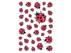 Sticker Etiket Herma 5439 Lieveheersbeestje 111 stuks