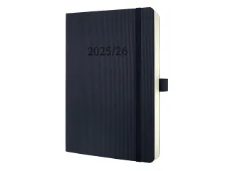 Weekagenda Conceptum A5 25/26 18maands (NL/FR/EN/DU) zwart Softcover - 2